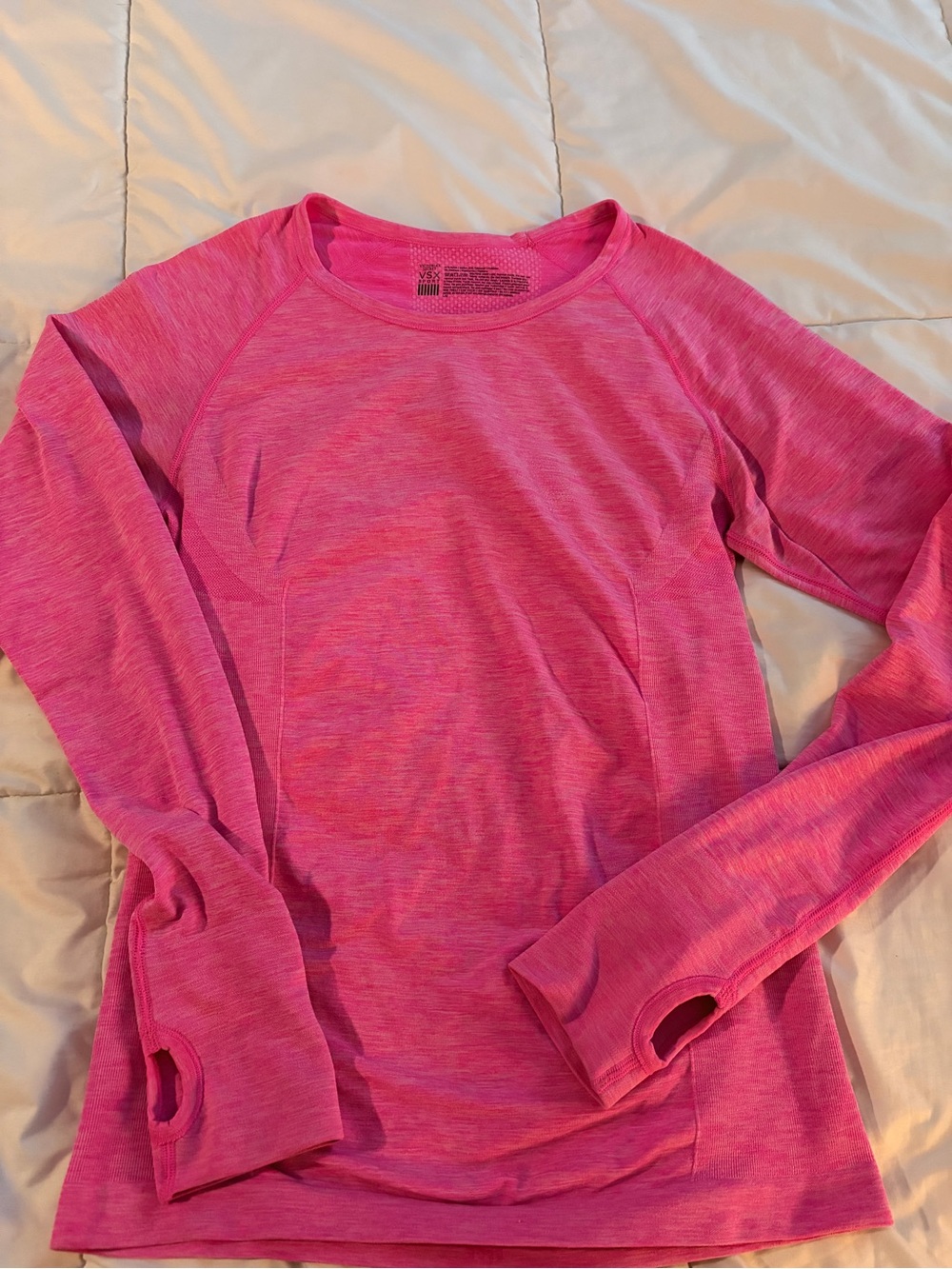 Victoria's Secret VSX Sport Pink Long Sleeve Athletic Top Size L/G